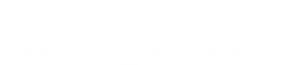 Logotipo de un centro de genética oncológica con el texto ONKOGENETIK en color blanco